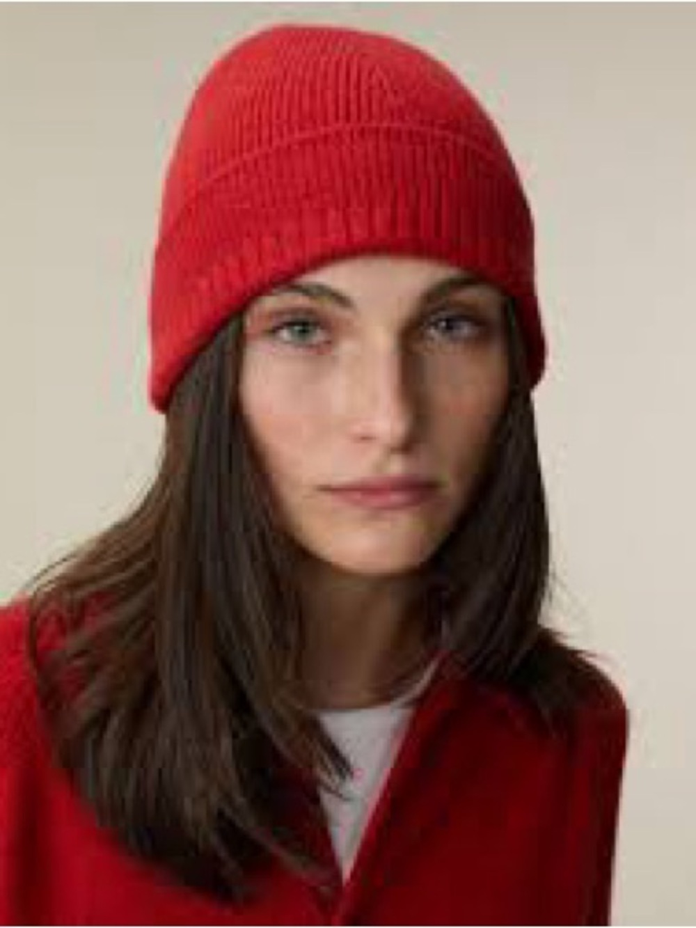 NWT AMATO NEWYORK Carolina Amato 100% Cashmere red beanie